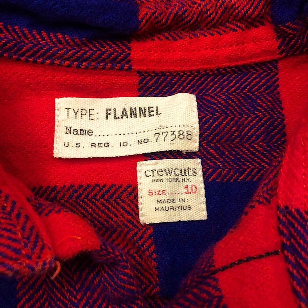 ⭐️SOLD⭐️ Crewcuts J. Crew flannel plaid shirt - Picture 3 of 6